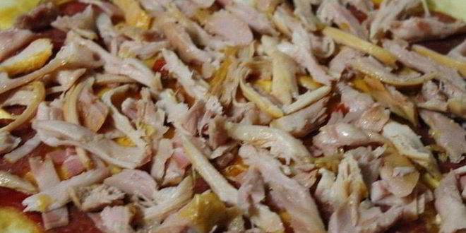 Рецепт пиццы с копченостями