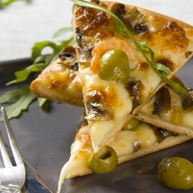 Рецепт Пиццы с креветками и рукколой