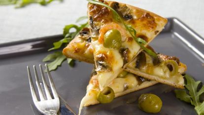 Рецепт Пиццы с креветками и рукколой