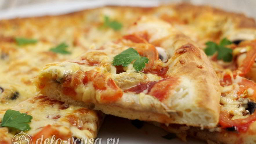 Рецепт пиццы с мидиями