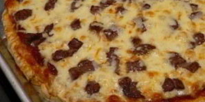 Рецепт пиццы с мясом