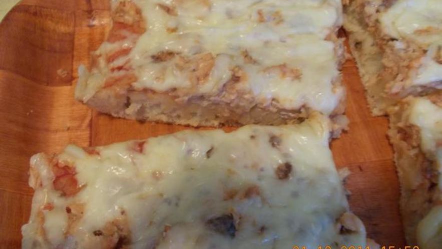 Рецепт пиццы с рыбкой