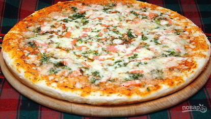 Рецепт Пиццы с семгой