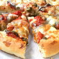 Рецепт Пиццы с ветчиной и шампиньонами