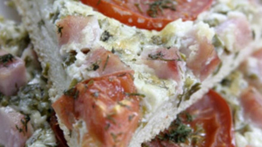 Рецепт пиццы с ветчиной