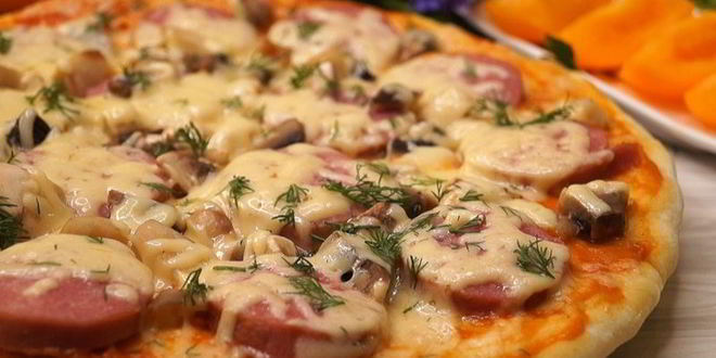 Рецепт пиццы в микроволновке