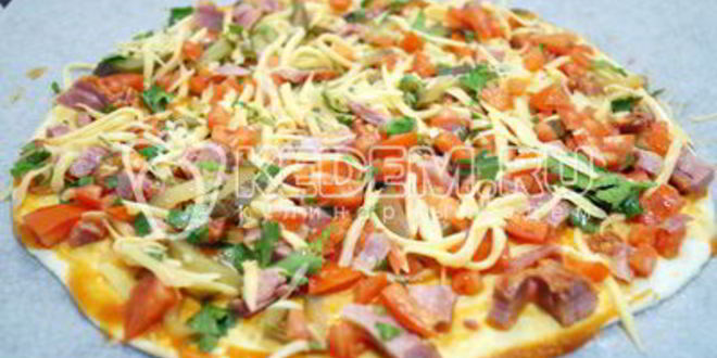 Рецепт тонкой пиццы