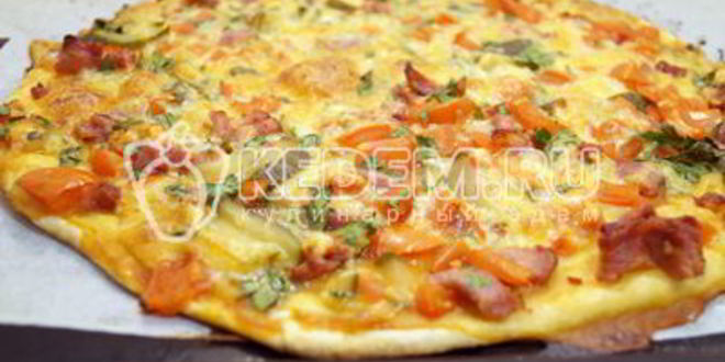 Рецепт тонкой пиццы