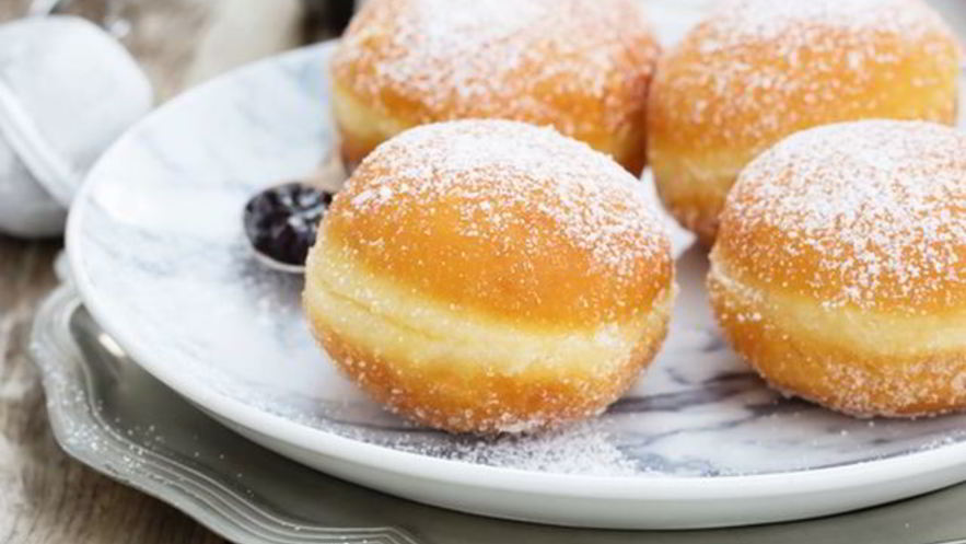 Рецепт пончиков из слоеного теста