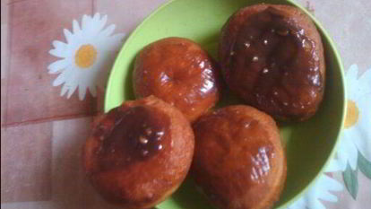 Рецепт Пончиков с шоколадной глазурью