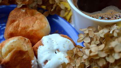 Рецепт Пончиков с творогом