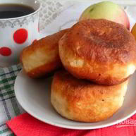 Рецепт Пончиков с яблочной начинкой