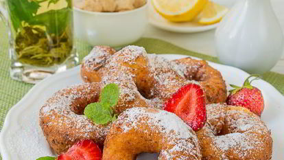 Рецепт Утренних творожных пончиков