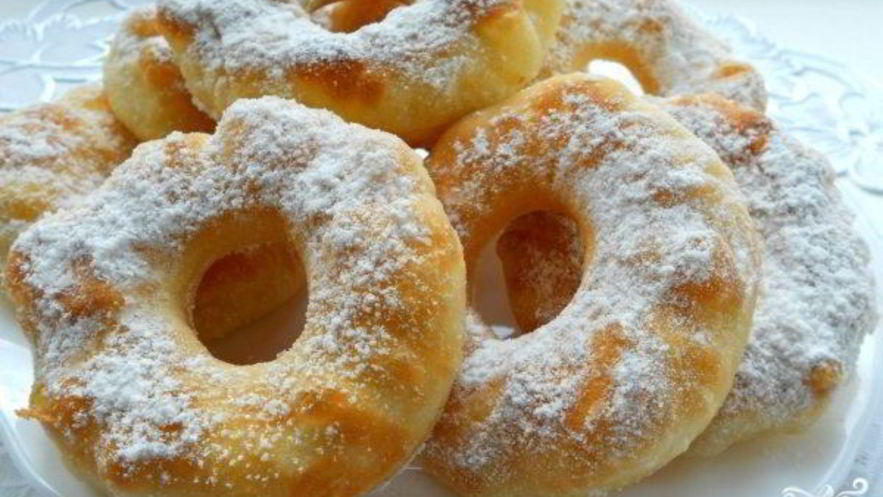 Рецепт вкусных пончиков на кефире