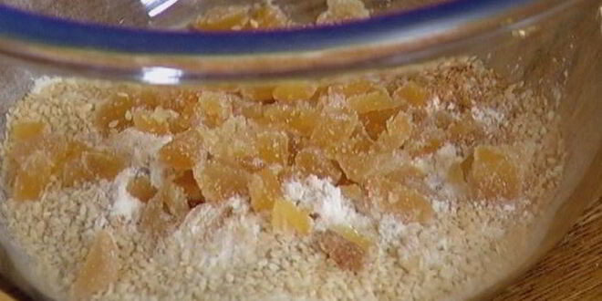 Рецепт коврижки с кунжутом и имбирем