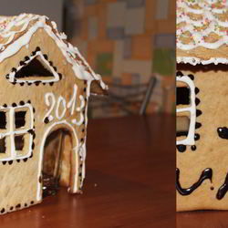 Рецепт Пряничного дома с шоколадной глазурью