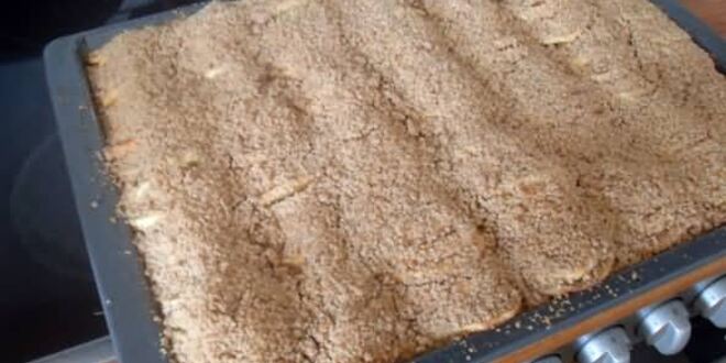 Рецепт французкой шарлотки с крошками