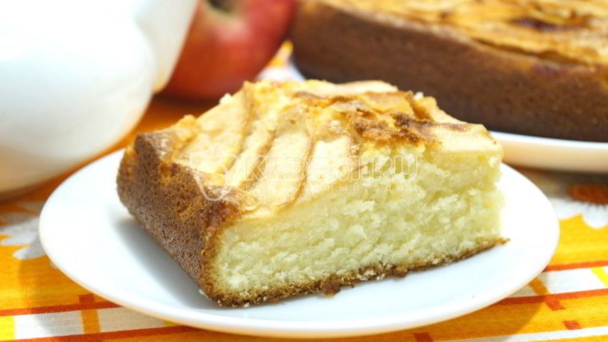 Рецепт нежной шарлотки с яблоками в духовке