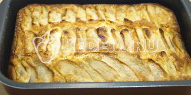 Рецепт нежной шарлотки с яблоками в духовке