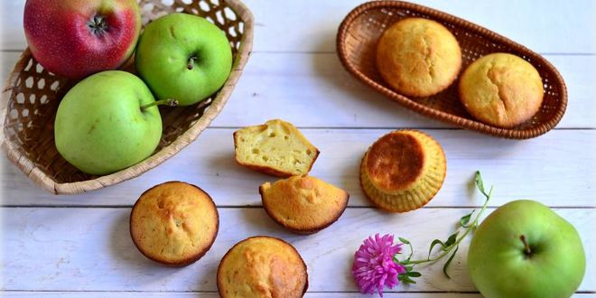 Рецепт порционной яблочной шарлотки