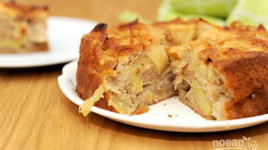 Рецепт пышной шарлотки