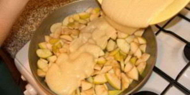 Рецепт шарлотки без яиц