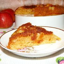 Шарлотка на кефире в мультиварке