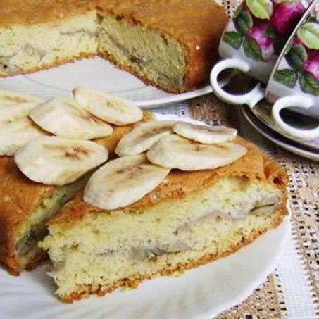 Рецепт Шарлотки с бананом
