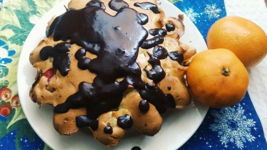 Рецепт шарлотки с клюквой