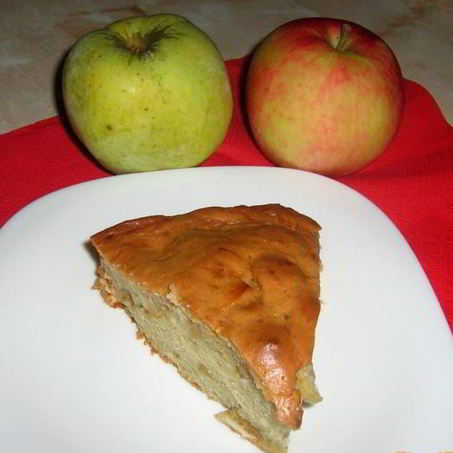 Рецепт Шарлотки с яблоками без миксера