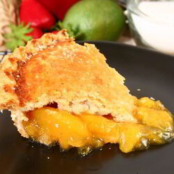 Рецепт Шарлотки с яблоками и персиками