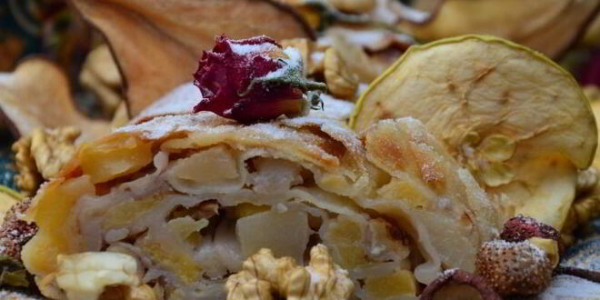 Рецепт фруктового штруделя