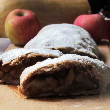 Рецепт Органического яблочного штруделя