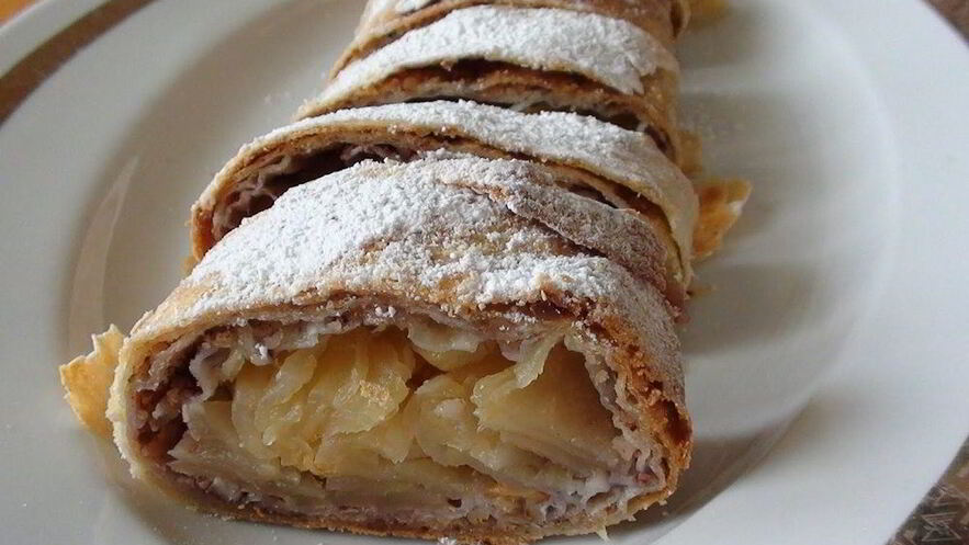 Рецепт постного штруделя