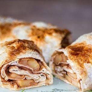 Рецепт Простого штруделя с яблоками в лаваше