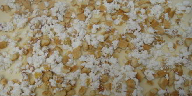 Рецепт штруделя грушевого с творогом из слоёного теста