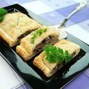 Рецепт Штруделя с грибами и луком