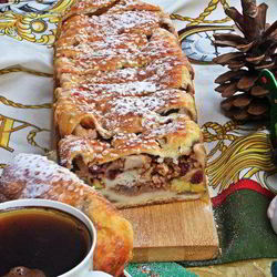 Рецепт Штруделя с грушей и яблоками