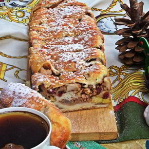 Рецепт Штруделя с грушей и яблоками