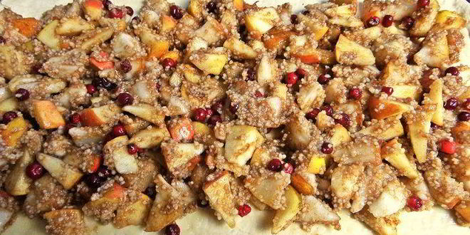 Рецепт штруделя с грушей и яблоками