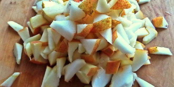 Рецепт штруделя с грушей и яблоками