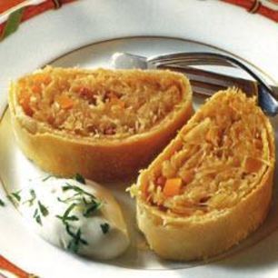 Рецепт Штруделя с квашеной капустой