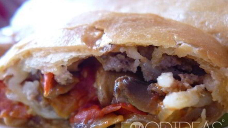 Рецепт штруделя с мясом