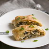 Штрудель с овощной начинкой