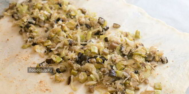 Рецепт штруделя с овощной начинкой