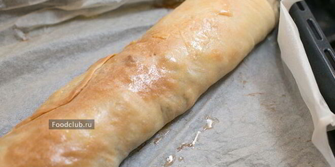 Рецепт штруделя с овощной начинкой