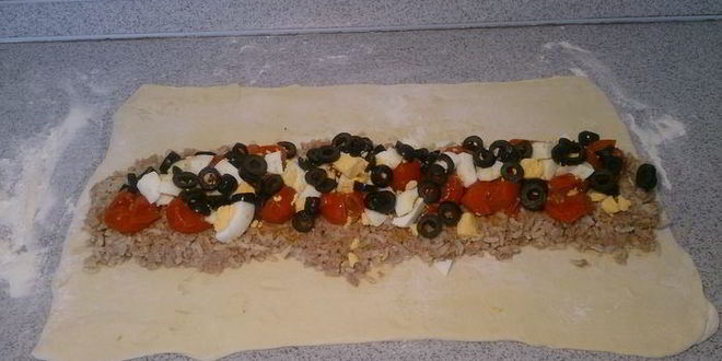 Рецепт штруделя с тунцом