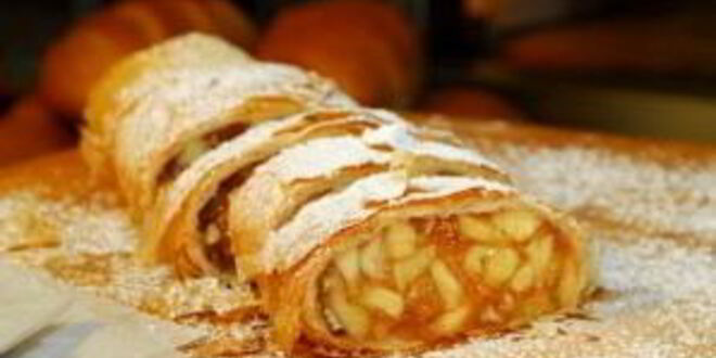 Рецепт штруделя с яблоками