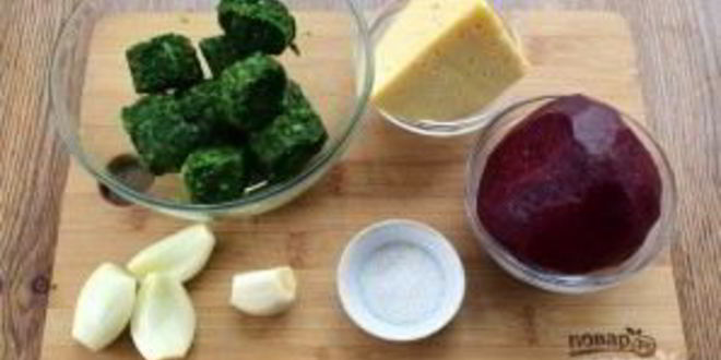 Рецепт штруделя со свеклой, сыром и шпинатом