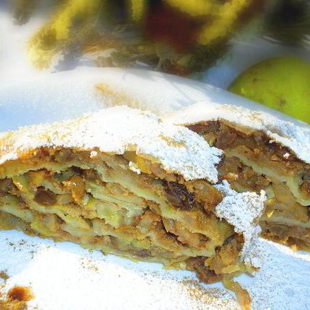 Рецепт Венского яблочного штруделя